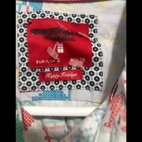 NWT Denim & Flower Mens Christmas Shirt S - Picture 15 of 15